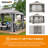 Sunjoy Soft Top Gazebo 11 ft. x 13 ft. Steel Gazebo with 2-Tier Hip Roof,Netting and Curtain,Metal Structure-1686420445
