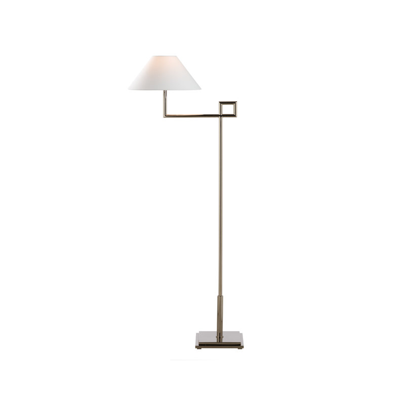 St. Dunstan Floor Lamp, Polished Nickel