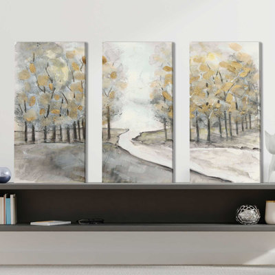 «Golden Grove» par Susan Jill - impression sur toile tendue 3 pièces