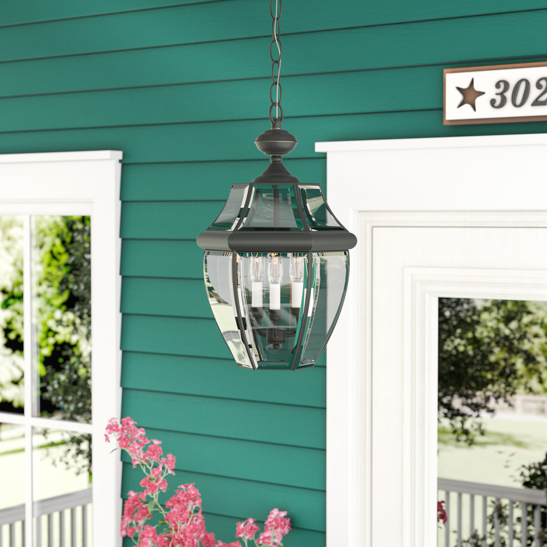 Anasthasie 3 -Bulb 21" H Outdoor Hanging Lantern Lark Manor™ 