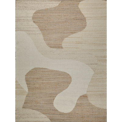 Pompano flatweave Wool/Jute Ivory/Beige Area Rug