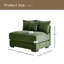 Chaise rembourrée de 34 po de hauteur avec dossier rembourré et module sans accoudoir pour canapé modulaire-449026927