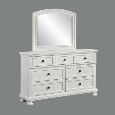 Elkland Solid Wood 76.38'' W 7 - Drawer Dresser