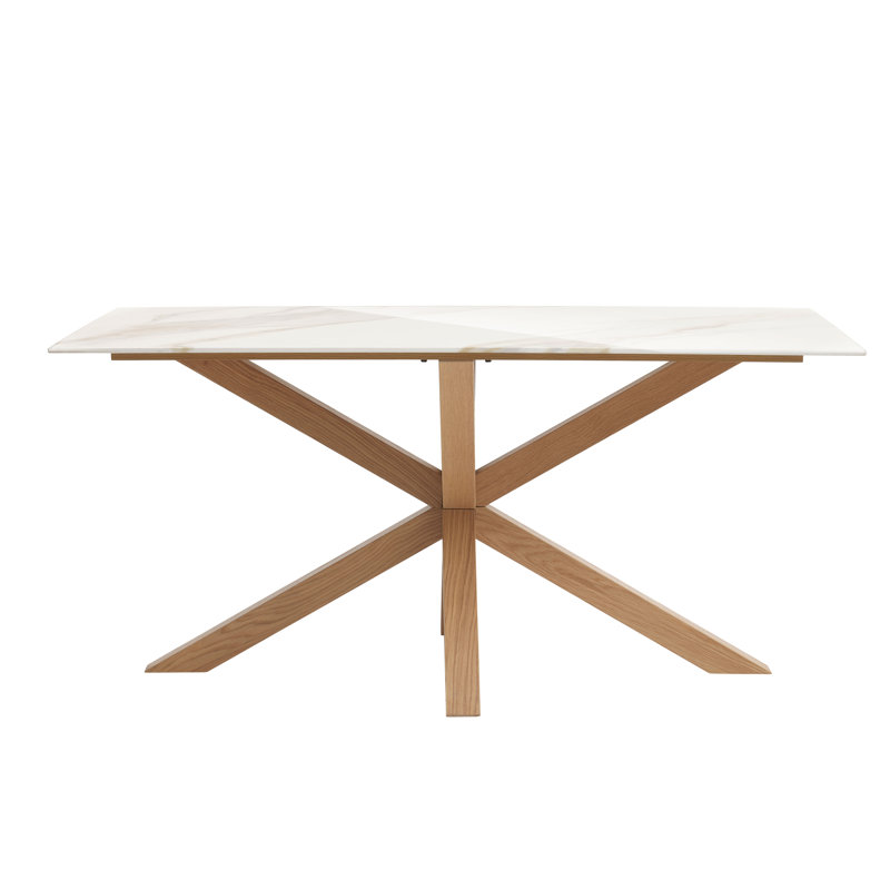 Oak Solid Wood Base Dining Table
