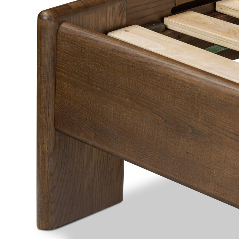 Halston Leather Bed, Queen, Heirloom Sienna