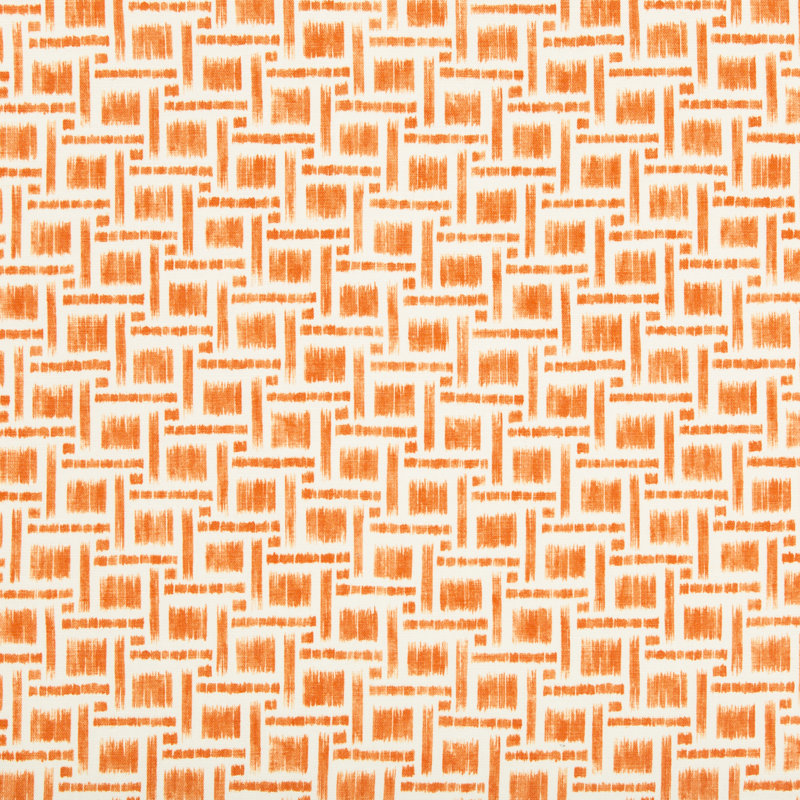 Summer Palace Mira Print Cotton Blend Fabric, Orange