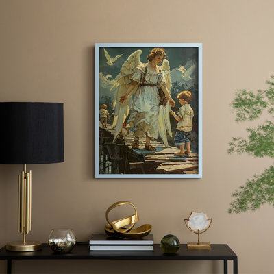 Religious Series CDXLII, reproduction encadrée - bois massif