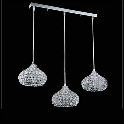 Adriena 3 - Light Sliver Kitchen Island Pendant