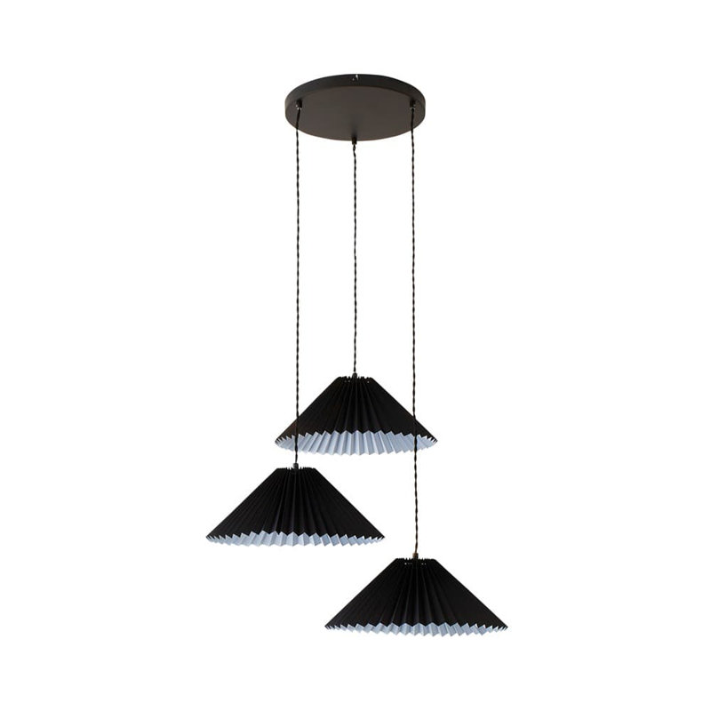Kameron 3 - Light Painted Shaded Pendant, Yes, Black