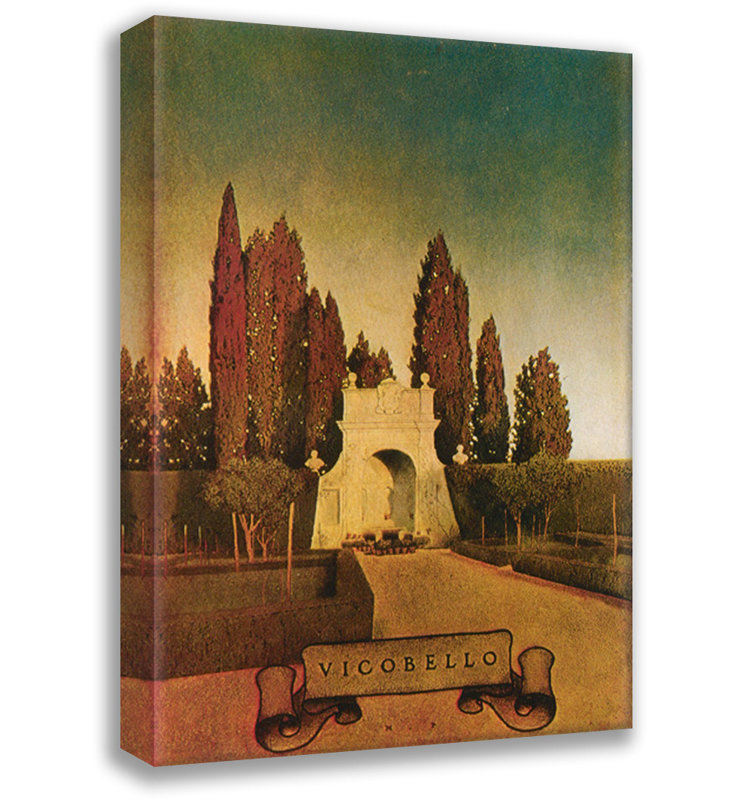 Toile tendue Vicobello, Siena par Maxfield Parrish, H 40 po x l 28 po