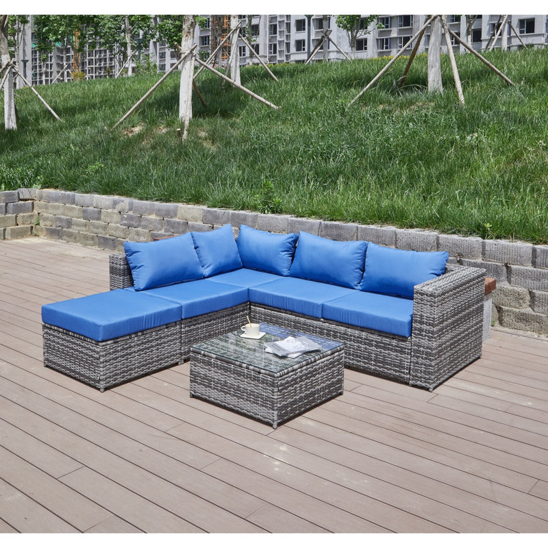 Patio Sofa With Cushions