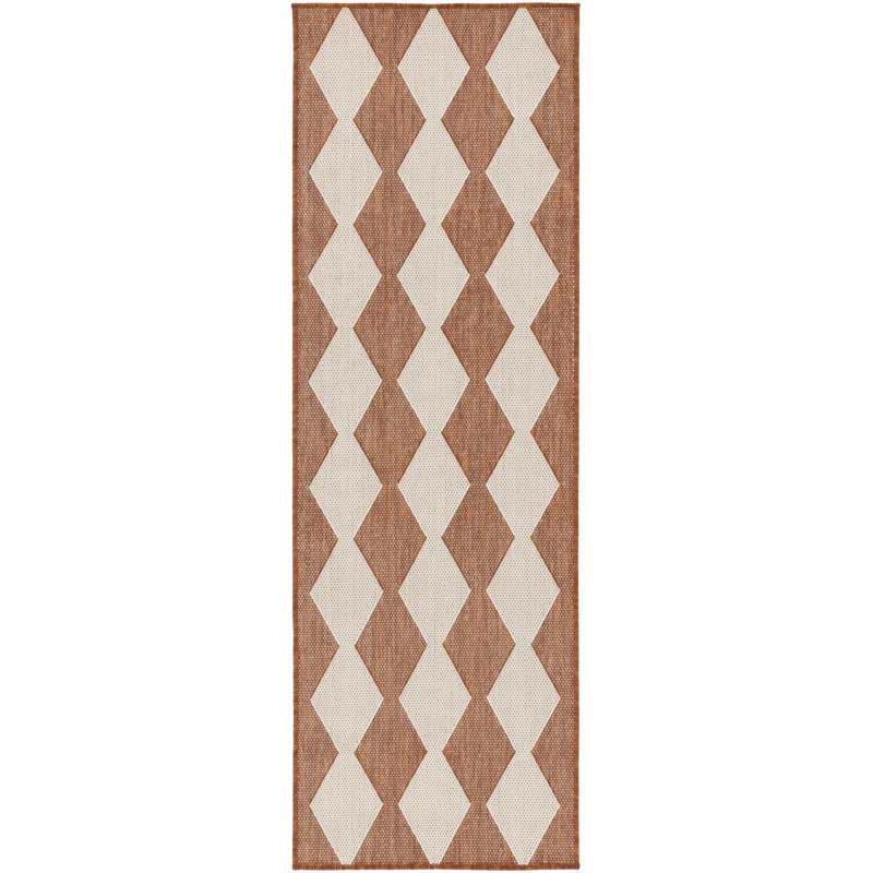Rectangle Positano Indoor/Outdoor Area Rug, Runner 2'2" x 8', Black