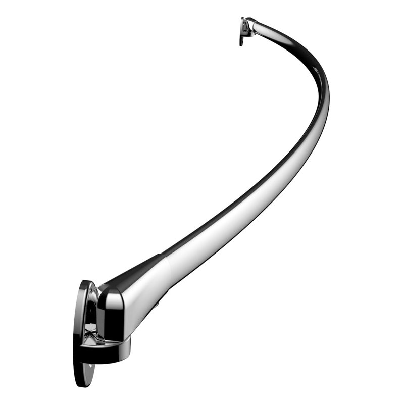 60'' Curved Shower Curtain Rod, Polished Chrome