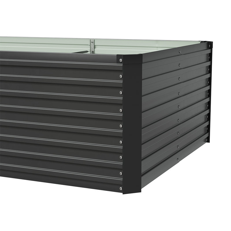 Metal Raised Garden Bed, Black