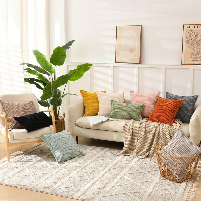  Housse pour repose-pieds Boucle, Orange brûlé, Rectangle H 14 po x l 24 po