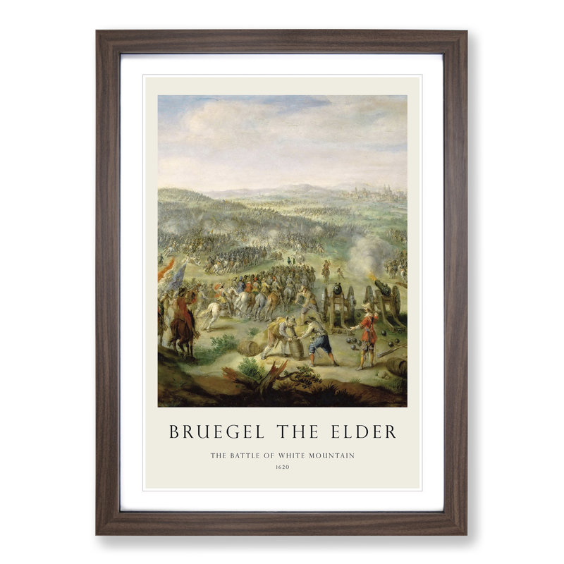 Flemish Proverbs by Pieter Bruegel The Elder - Single Picture Frame Print, 36cm H x 27cm W x 2cm D, Walnut Framed