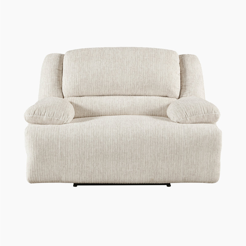 Ormond 57" Transitional Microfiber Power Reclining Chair with USB-A & C Charging, One-Touch Power Control & Wall-Hugger Design