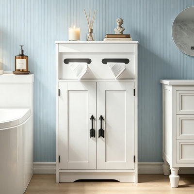 Wooden Floor Cabinet Side Storage Organizer With Door Freestanding Entryway Storage Unit Console Table, Bathroom Furniture Home Decor,