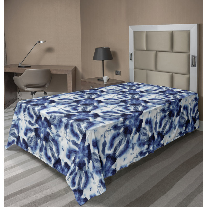 Ambesonne, drap plat floral pivoines, art botanique printanier, Drap plat pour lit simple