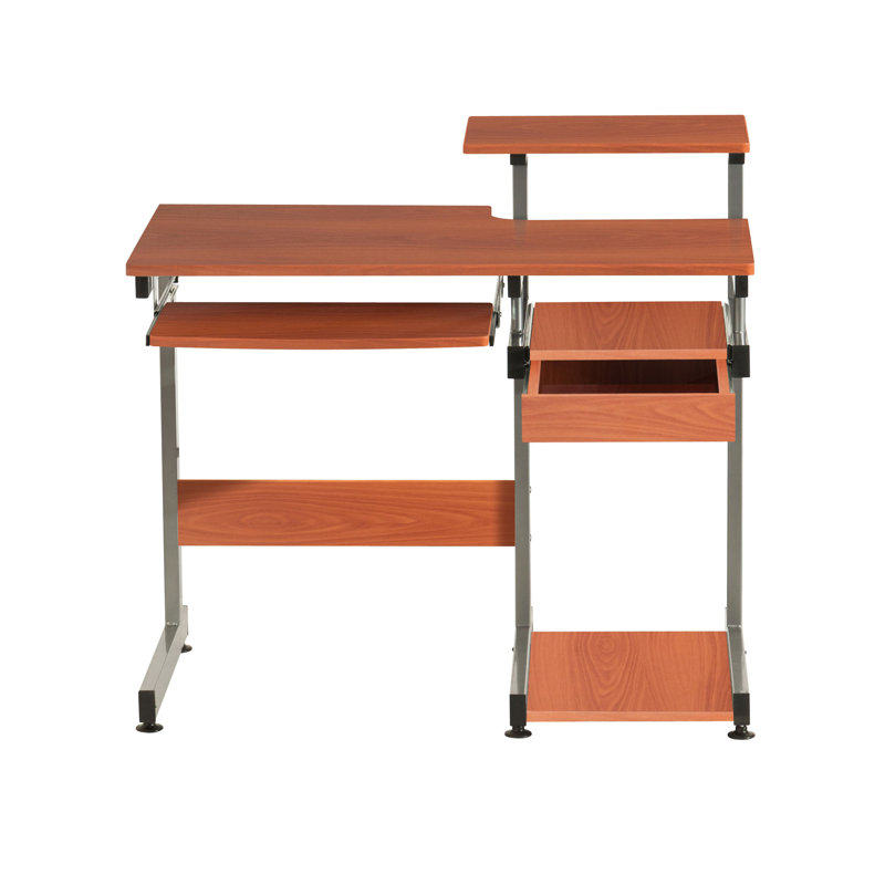 Complete Computer Workstation Desk, Woodgrain