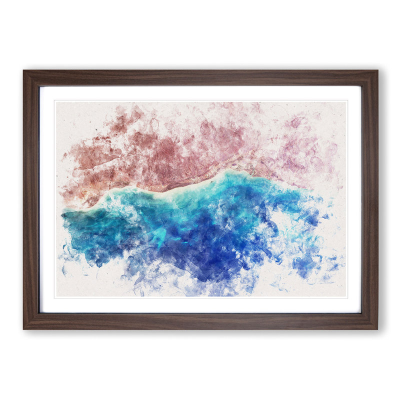 The Beauty of the Earths Landscape - Picture Frame Painting Print, Black Framed, 60cm H x 91cm W x 2cm D