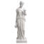Statue de dame classique avec bol