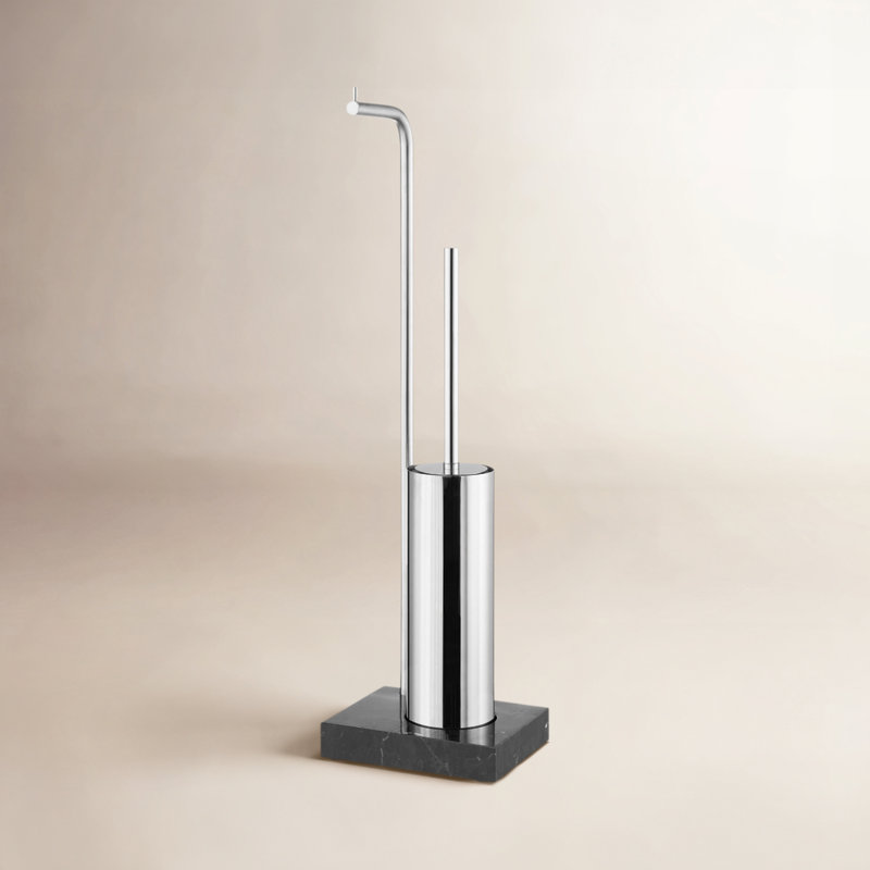 Ensemble de brosse de toilette 26,3 "Modo, Acier inoxydable poli