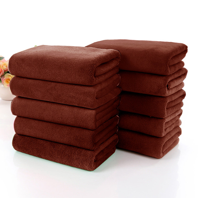 Towels Soft Highly Absorbent Hotel Spa Bathroom Towel Collection for Bathroom Kitchen | 11.8x27.5 Inch | Set of 10, Coffee
