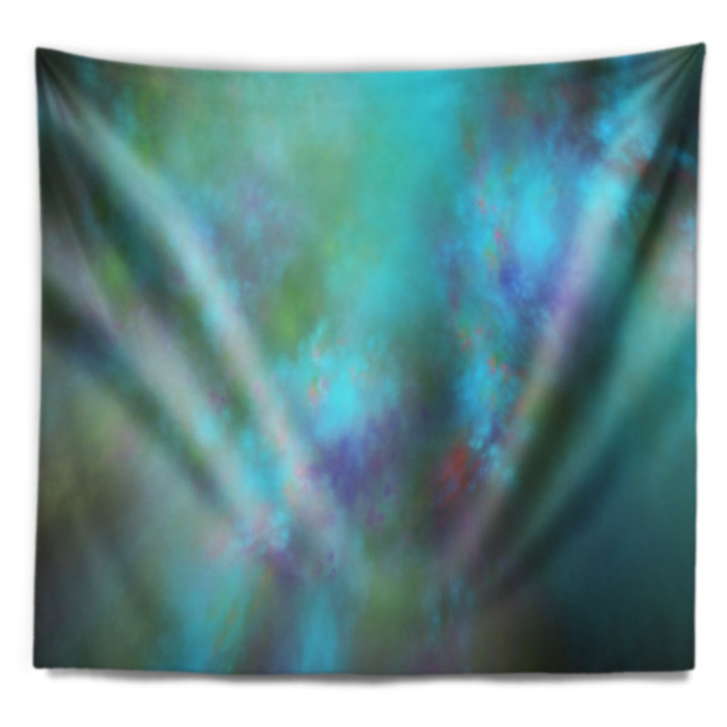 Tapisserie bleu ciel abstract perfect starry, H 50 po x l 60 po