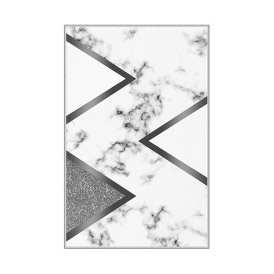 Antibacterial Woven Carpet (2.6 x 4.0 ft), 100% Polyester, 0.3 in Pile Height | Non-Slip PVC Dot Underside, 3D Digital Printing | Machine Washable, Easy Care for Living Room, Bedroom & Office