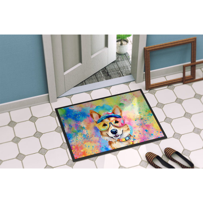 Paillasson intérieur antidérapant Lenzo 27 po x 18 po, L 24 po x L 36 po