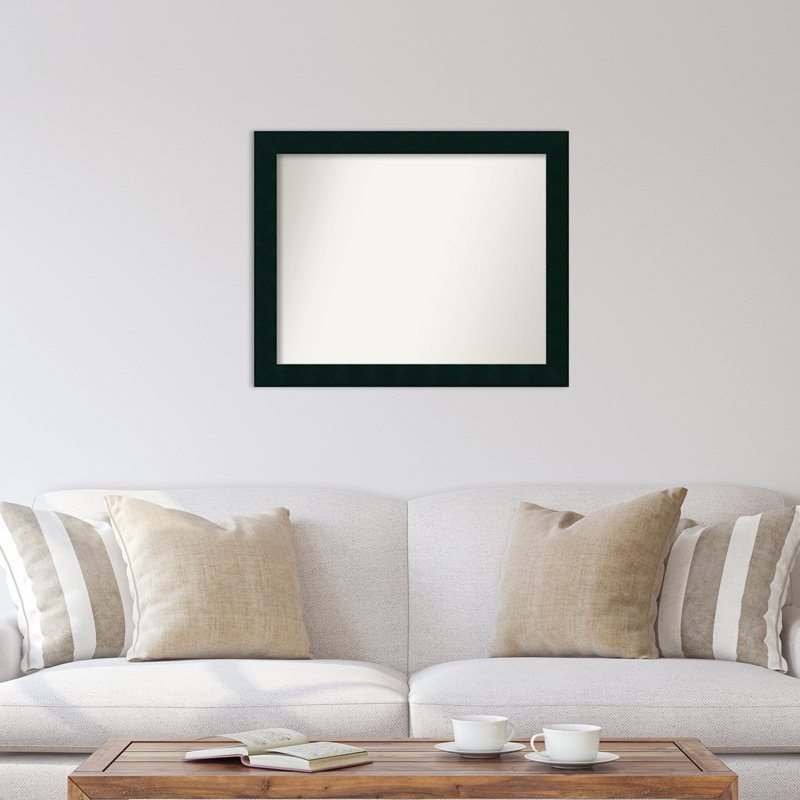 Miroir d'appoint mural en bois avec finition satinée, 26 po x 32 po