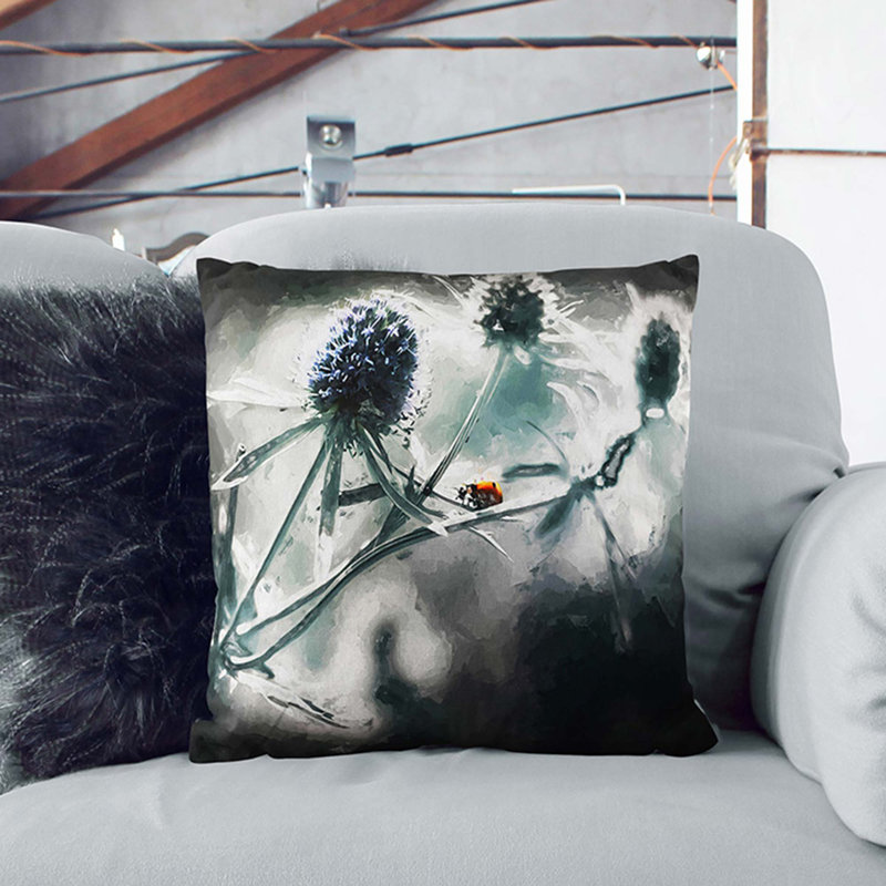 Square Cushion, 55cm H x 55cm W x 20cm D, White