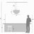 6-light Modern Bubble Glass Chandelier, Hand Blown 24" D-749814078