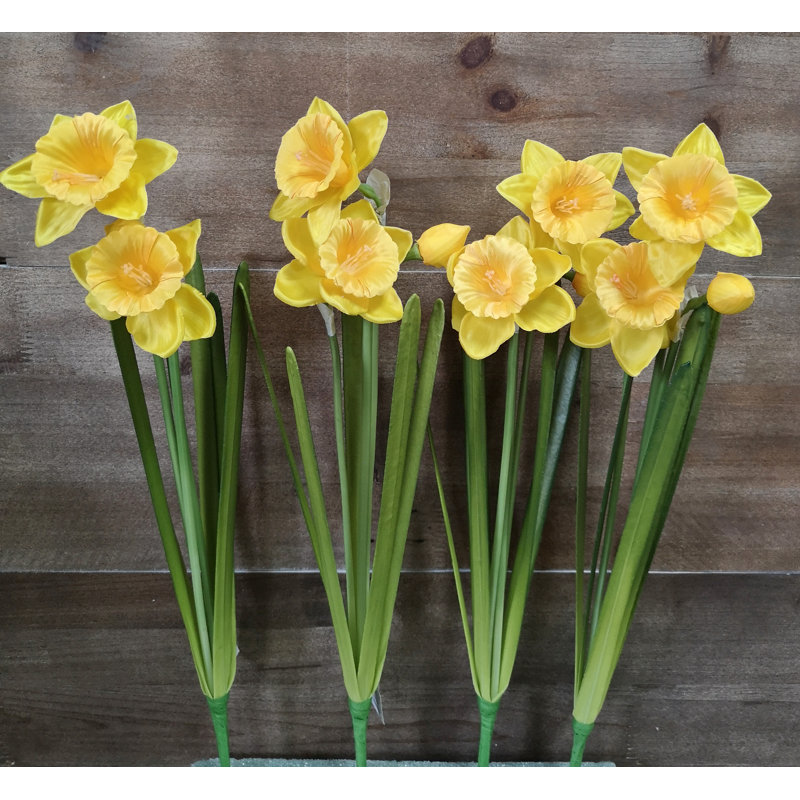 Silk Daffodil Arrangement, Yellow