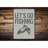 Let's Go Fishing Aluminum Sign-965844150