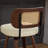 (Set Of 3)26" W Swivel Sturdy Wood Frame With Thick Upholstered And Pu Leather Bar Stools, With Rattan Lowback And Footstool Barstools-114239799