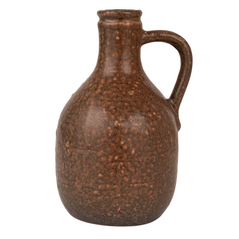 Vase en grès bohémien avec poignée