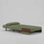 35.4 Inch Modern Olive Green Fabric 3 In 1 Sleeper Chair Bed