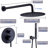 Thermostatic Shower System,Wall Mounted Shower Faucet Set, 2 Way Pressure Balance Shower Valve Kit-97571269