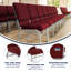 Chaise d'église en tissu 18,5 po Bernardston-22165233-22165236