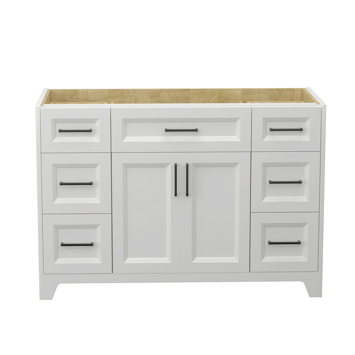 Winston Porter Solid Wood Bathroom Vanity Without Top Sink Modern Bathroom Vanity Base Only ...
