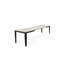 Nithilan Extendable Oak Metal Base Dining Table-1532621602-1532621612