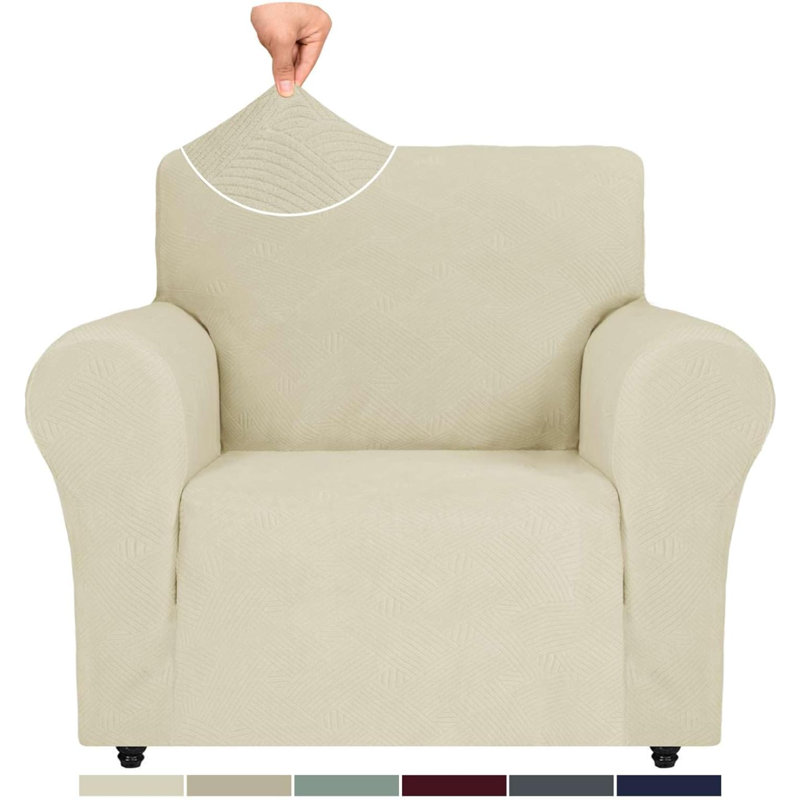 Housse pour fauteuil, Mélange de polyester beige