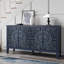 Buffet sculpté avec porte et pieds en bois massif-302515152-331747872