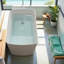 Baignoire de trempage autoportante en acrylique 49 po. X 27,88 po. MESA