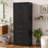 72.2'' Tall Freestanding Bathroom Cabinet With 3 Drawers, Adjustable Shelf, Soft-Close Doors, And Modern Elegant Design.-517720863