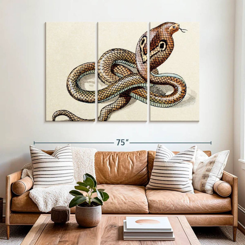 Brampt Indian Cobra, 42" H x 65" W