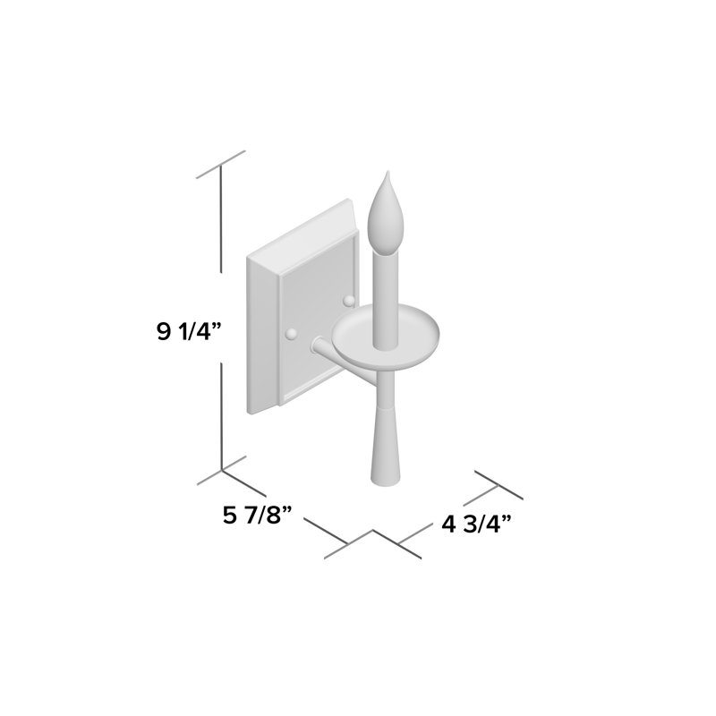 Lampe murale avec bougie et noir mat 1 lumière dimm Burtundy