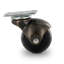 1-1/2" Diameter Antique Brass Swivel Hooded PVC Ball Caster 2" X 1-3/16" Rectangular Top Plate 4 Pack-91683520